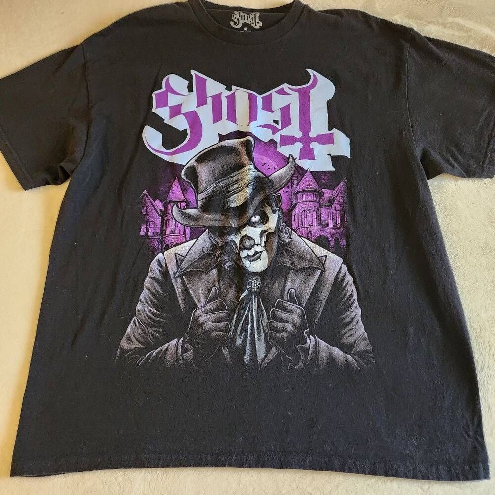 Ghost Papa Emeritus Black Graphic Tshirt Size XL